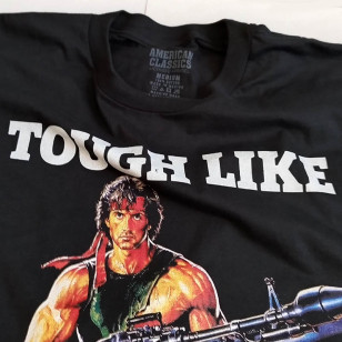 Rambo - Tough Like Rambo Official T Shirt ( Men M, L ) ***READY TO SHIP from Hong Kong***